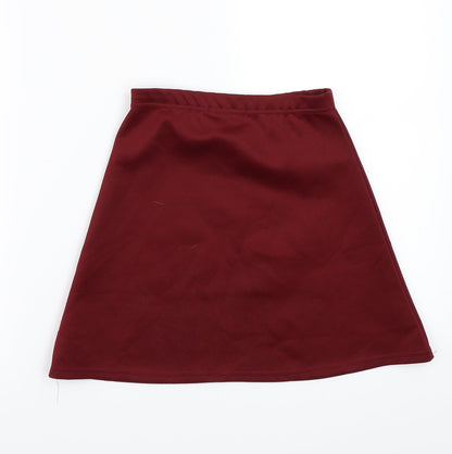 pretty little Thing Womens Red   A-Line Skirt Size 4