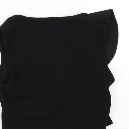 Select Womens Black   Cropped Tank Size 8