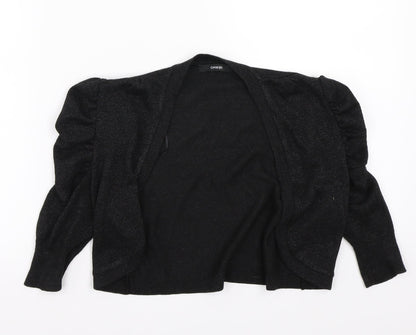 Additional front view of George women’s black cape jumper, size UK 8