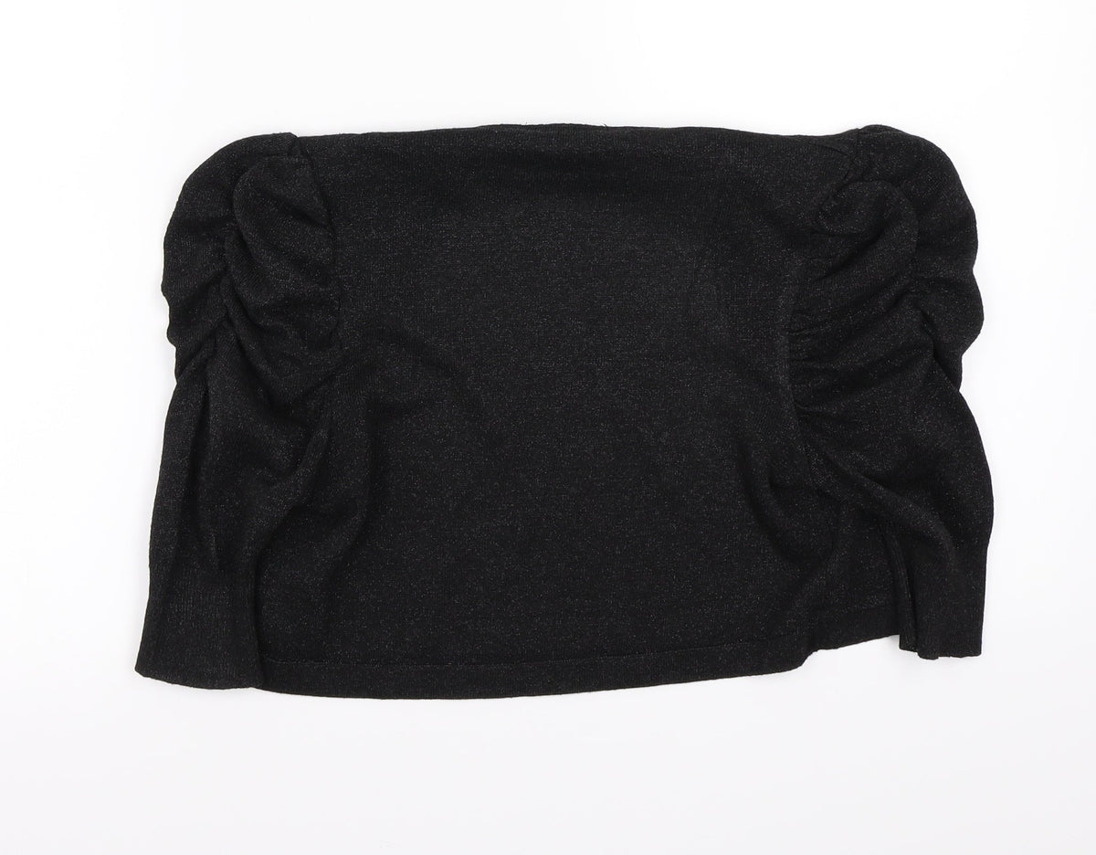 Back view of George women’s black cape jumper, size UK 8