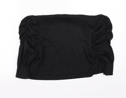 Back view of George women’s black cape jumper, size UK 8