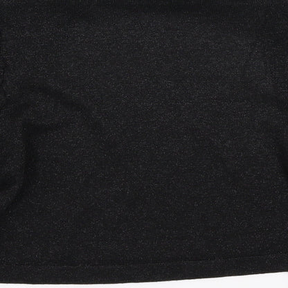 Brand and care label for George women’s black cape jumper, size UK 8