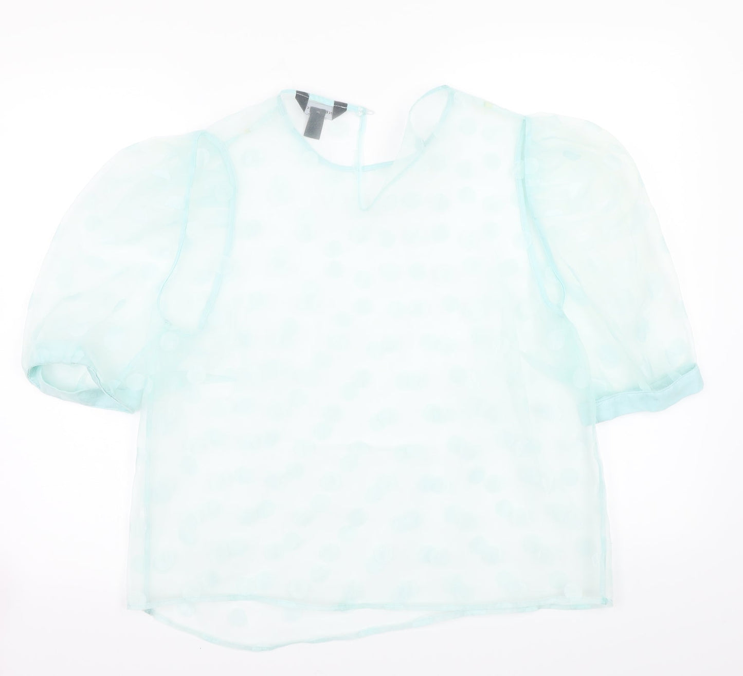 Womens UK Size 12 Newlook Blue Basic Blouse