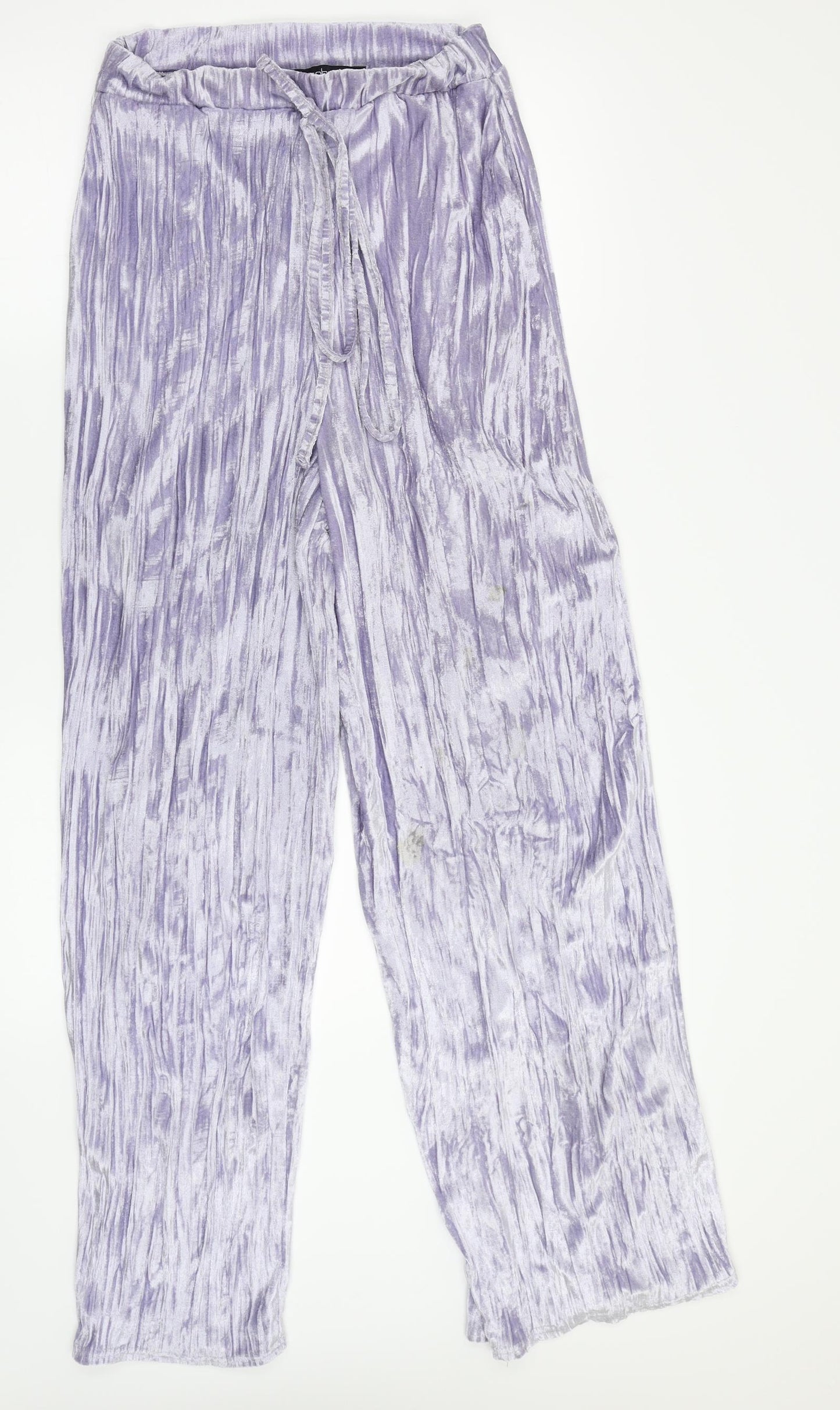Womens UK Size 10 Boohoo Regular Fit Sweatpants Purple Trousers