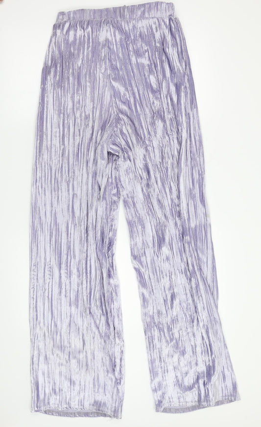 Boohoo Womens Purple   Sweatpants Trousers Size 10 L32 in