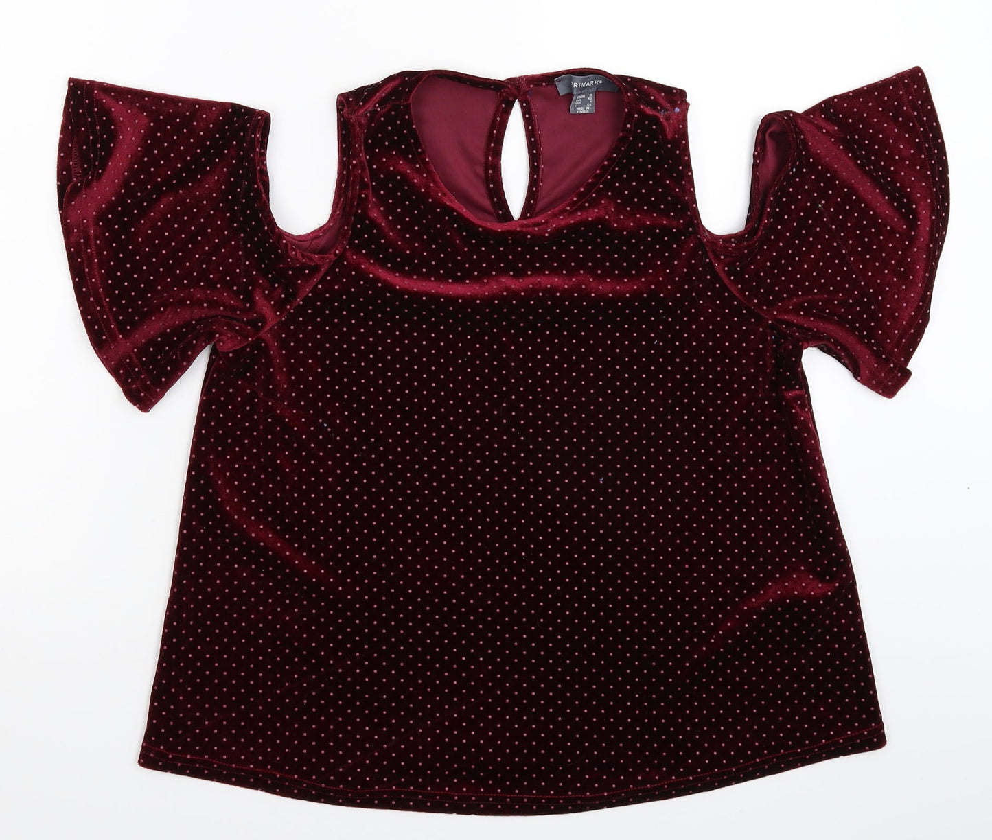 Primark Womens Pink Polka Dot  Basic Blouse Size 12