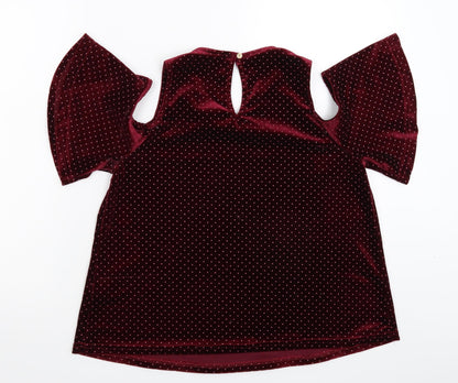 Primark Womens Pink Polka Dot  Basic Blouse Size 12