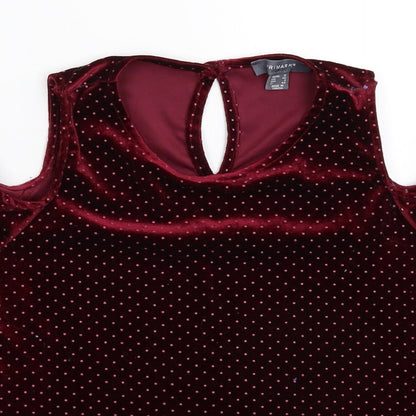 Primark Womens Pink Polka Dot  Basic Blouse Size 12