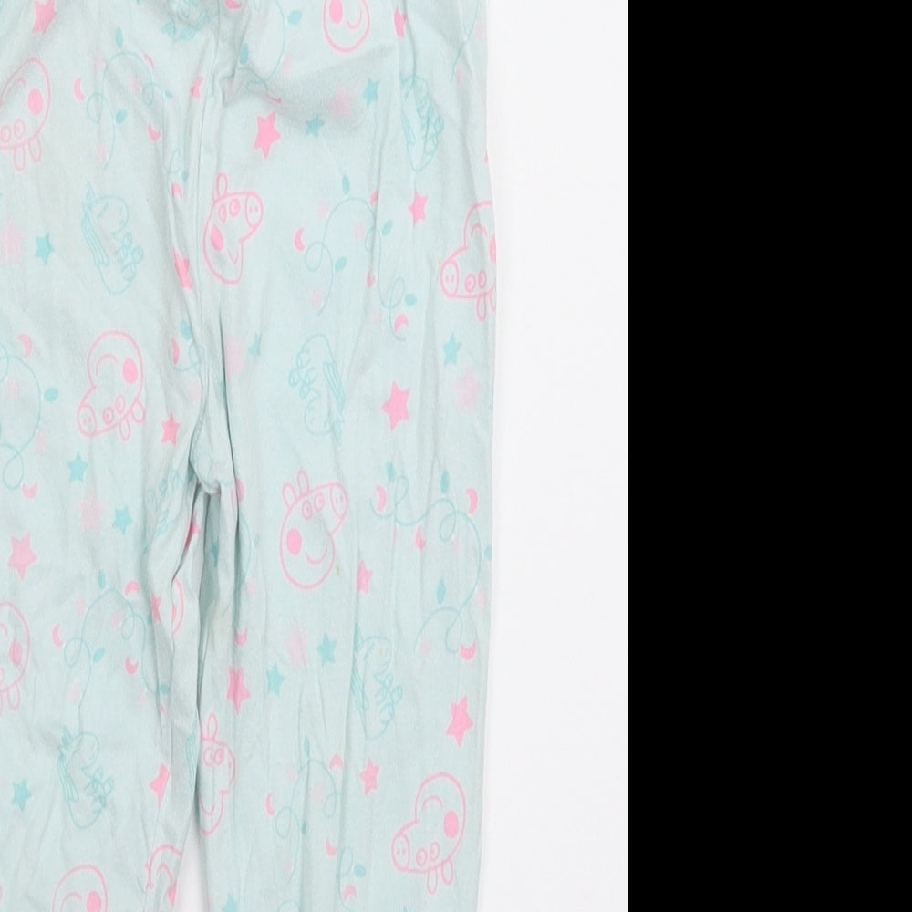 George Girls Green Geometric  Cami Pyjama Pants Size 3-4 Years
