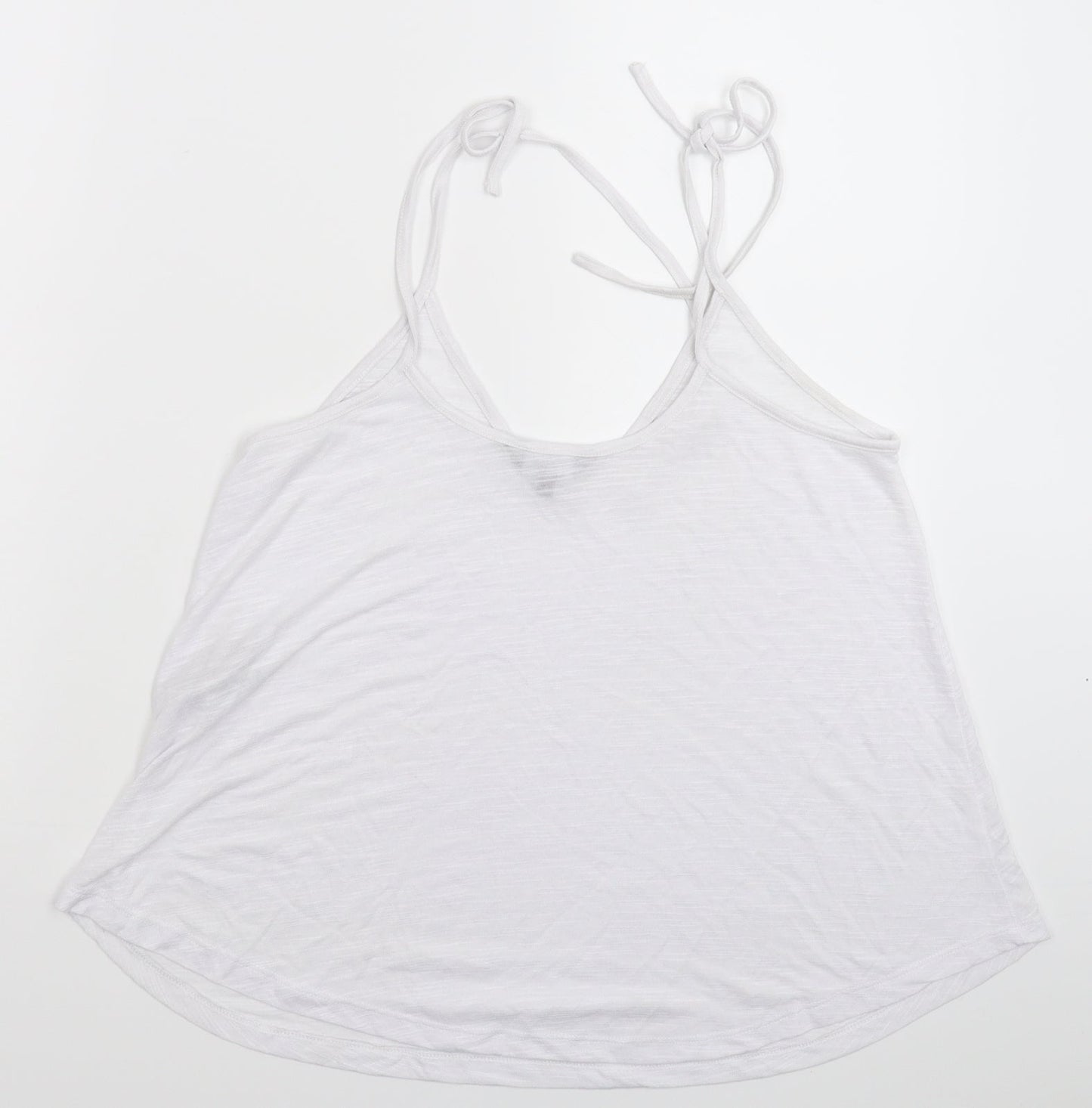 Womens UK Size 12 New Look White Basic Tank