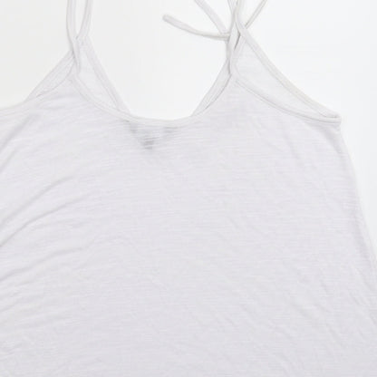 Womens UK Size 12 New Look White Basic Tank