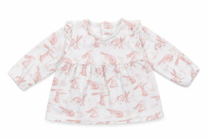 Front view of Tu Baby White Basic T-Shirt, size 3-6, Months