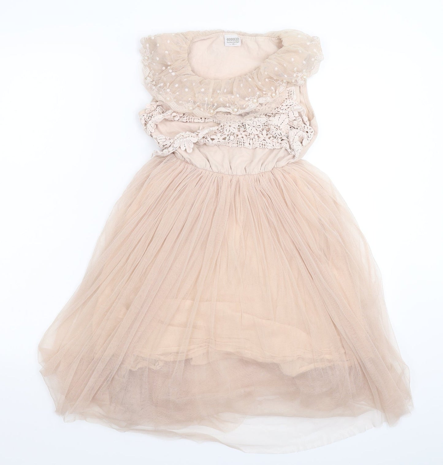 Fashion Boutique Girls Beige   Fit & Flare  Size S