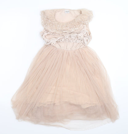 Fashion Boutique Girls Beige   Fit & Flare  Size S