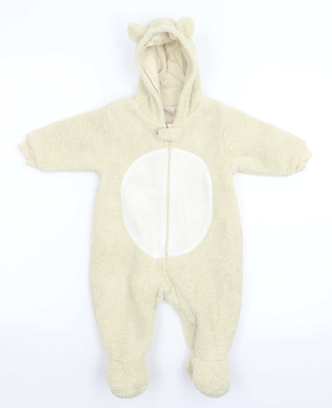 NEXT Baby Grey  Fleece Coverall One-Piece Size 3-6 Months