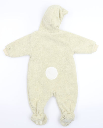 NEXT Baby Grey  Fleece Coverall One-Piece Size 3-6 Months