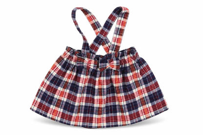 Front view of George girls’ multicoloured check flare skirt, size 0-3, months