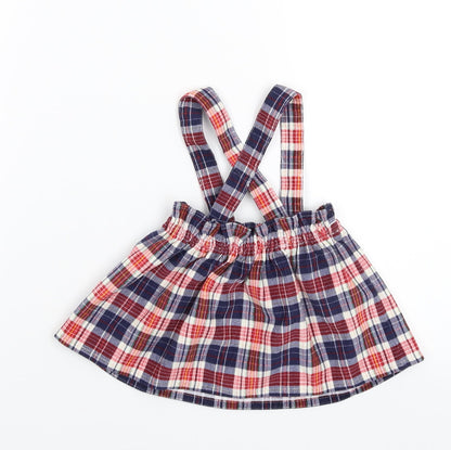 George Girls Multicoloured Check  Flare Skirt Size 0-3 Months