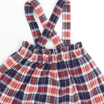 George Girls Multicoloured Check  Flare Skirt Size 0-3 Months