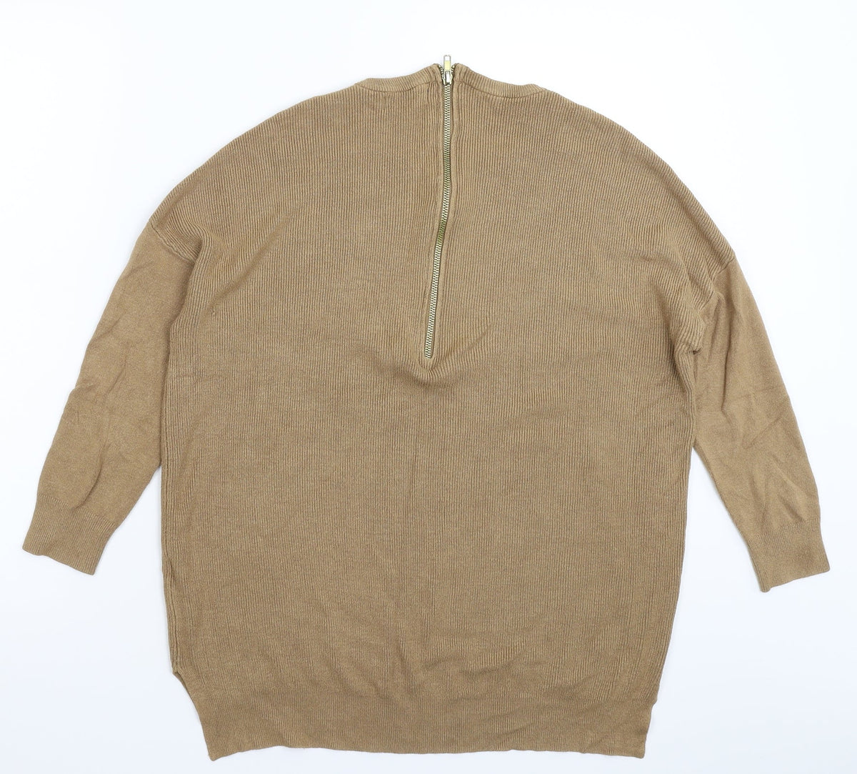 Back view of Atmosphere women’s brown knit jumper, size UK 16
