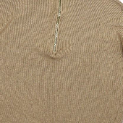 Brand and care label for Atmosphere women’s brown knit jumper, size UK 16