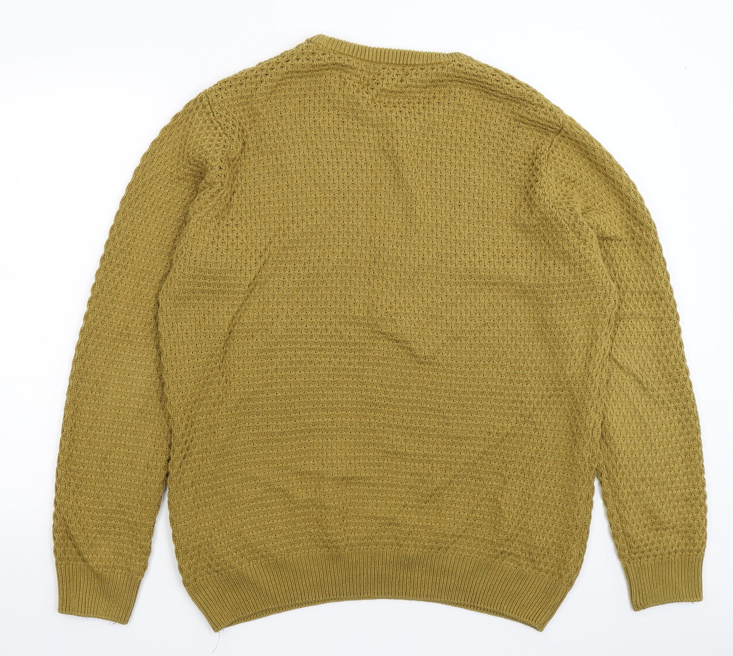 Primark Mens Beige  Knit Pullover Jumper Size XL