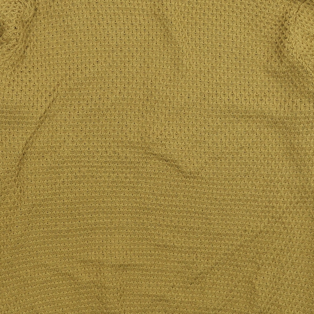 Primark Mens Beige  Knit Pullover Jumper Size XL