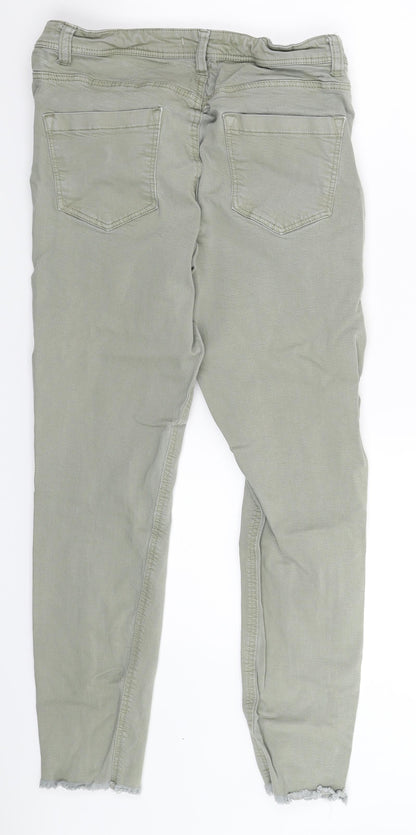 Denim & Co. Womens Green  Denim Skinny Jeans Size 12 L25 in