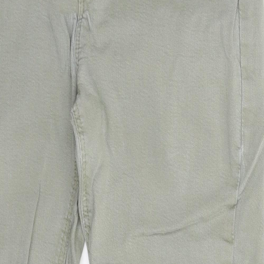 Denim & Co. Womens Green  Denim Skinny Jeans Size 12 L25 in