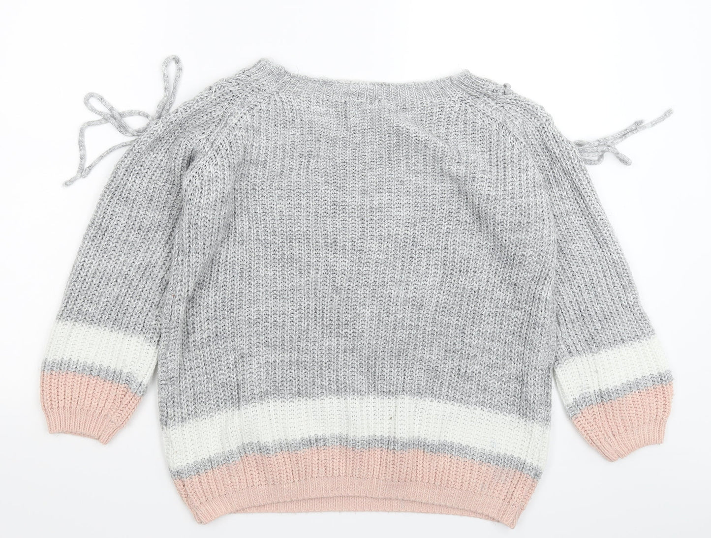 Quiz Womens Multicoloured  Knit Pullover Jumper Size S