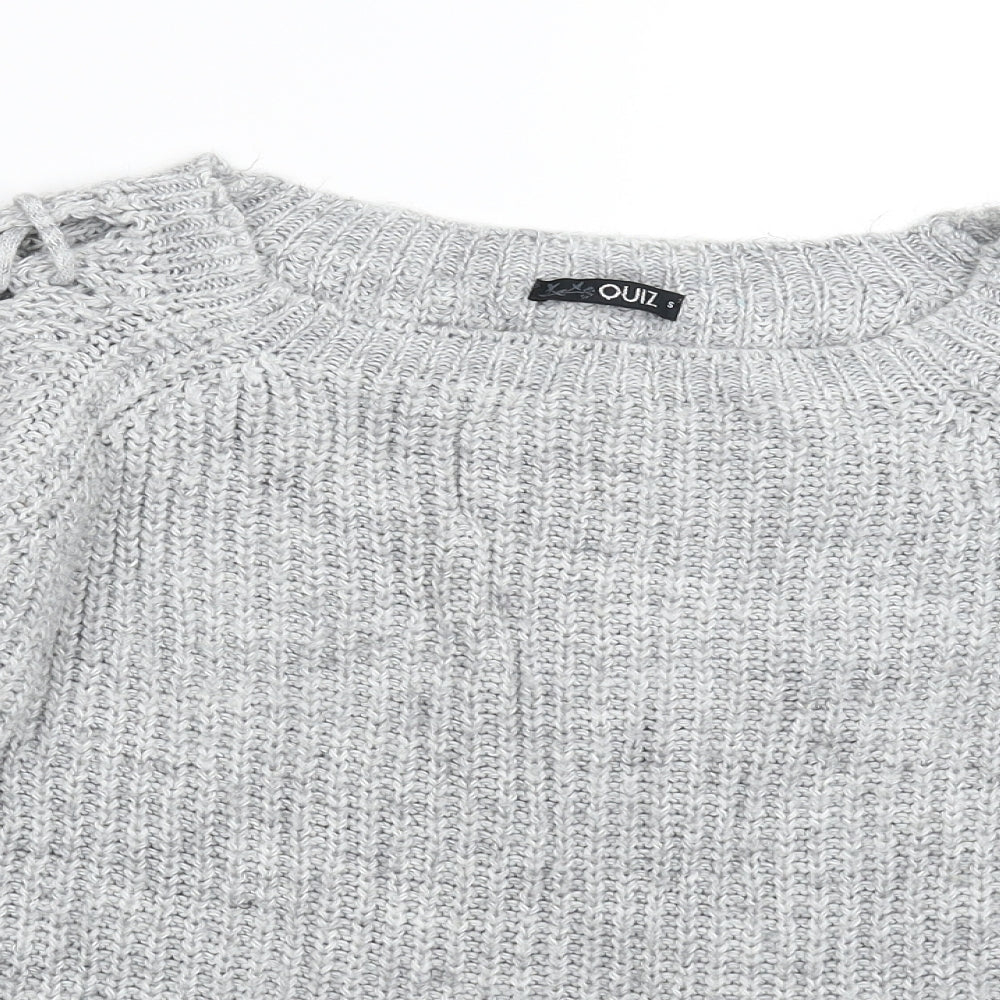 Quiz Womens Multicoloured  Knit Pullover Jumper Size S