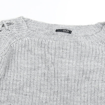 Quiz Womens Multicoloured  Knit Pullover Jumper Size S