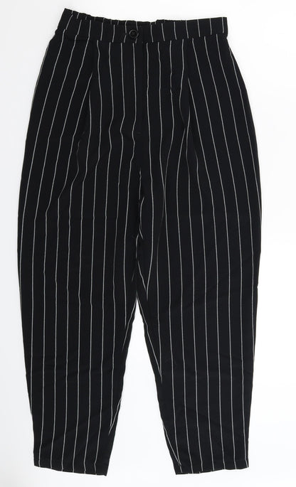 Womens UK Size 10 Divided Slim Fit  Black Trousers