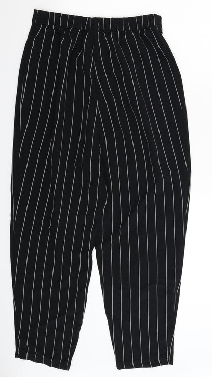 Womens UK Size 10 Divided Slim Fit  Black Trousers