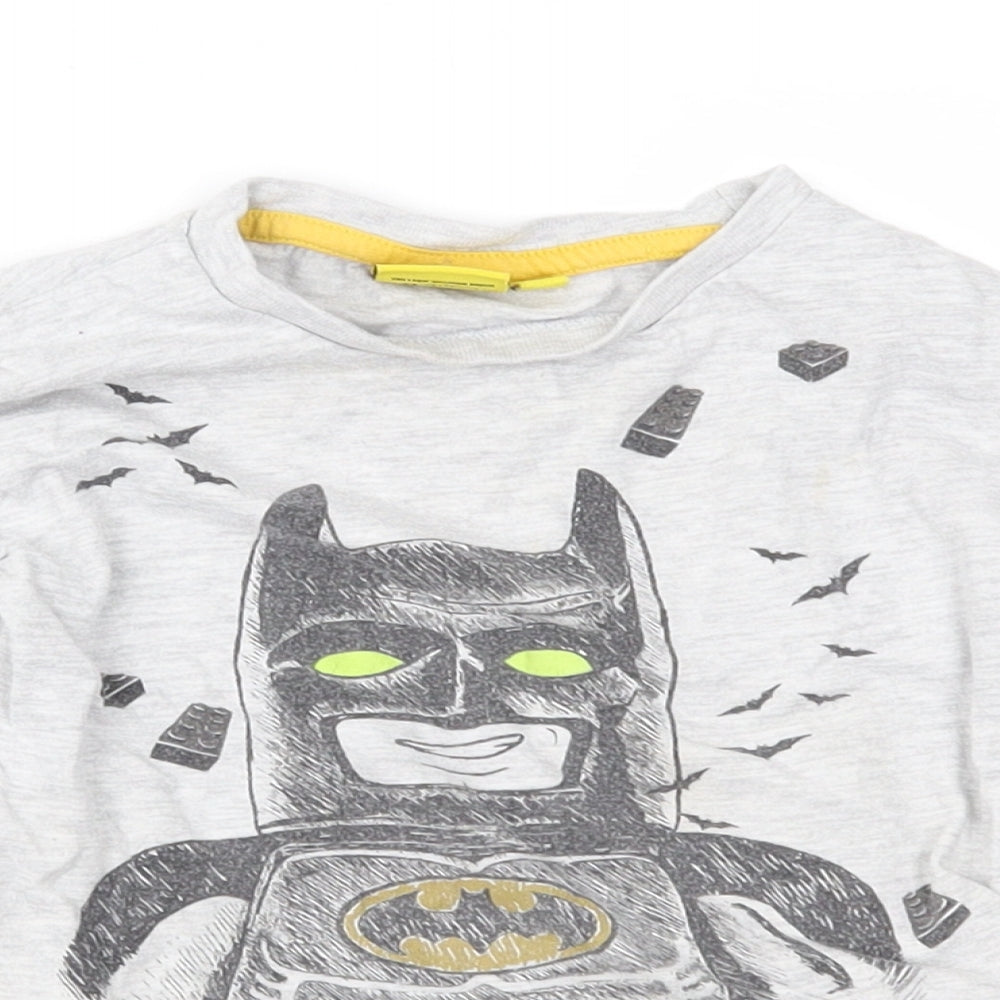 LEGO Boys Grey   Basic T-Shirt Size 3-4 Years  - Batman