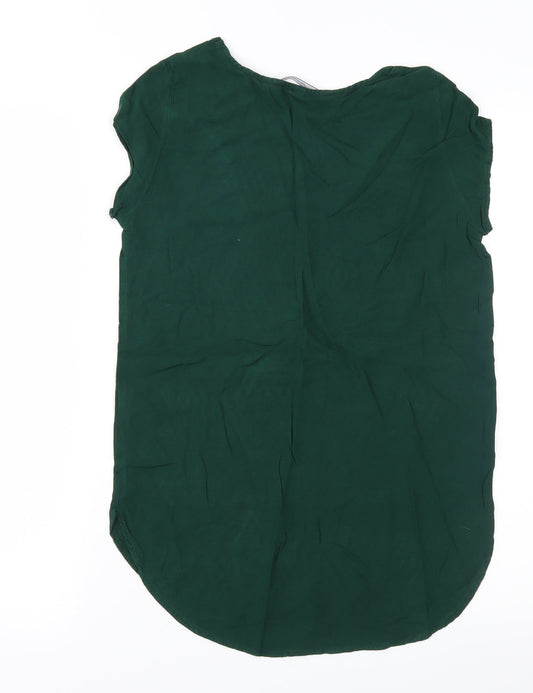 Womens UK Size 6 Vera Moda Green Basic Blouse