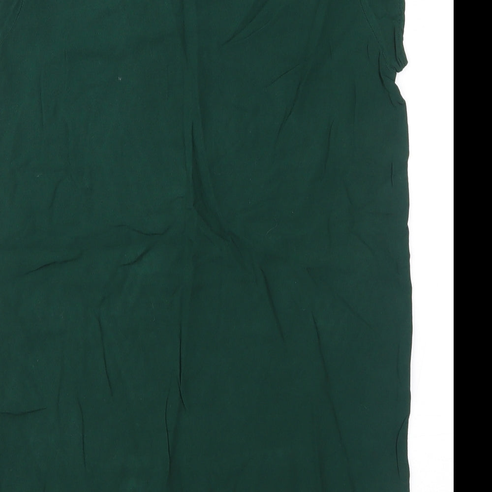 Womens UK Size 6 Vera Moda Green Basic Blouse