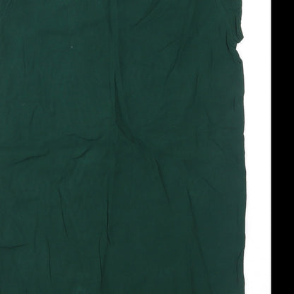 Womens UK Size 6 Vera Moda Green Basic Blouse