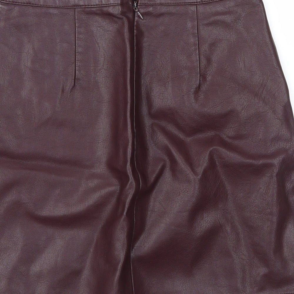 New Look Womens Purple   A-Line Skirt Size 6