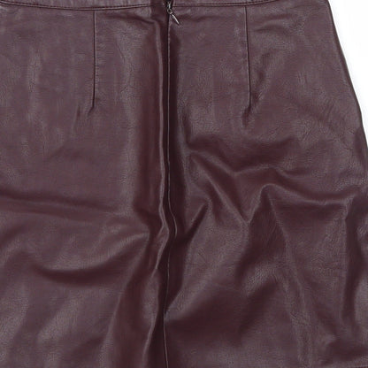 New Look Womens Purple   A-Line Skirt Size 6