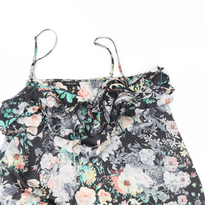 Womens UK Size 8 River Island Black Camisole Blouse