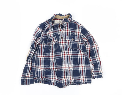 H&M Boys Blue Check  Basic Blouse Size 18-24 Months