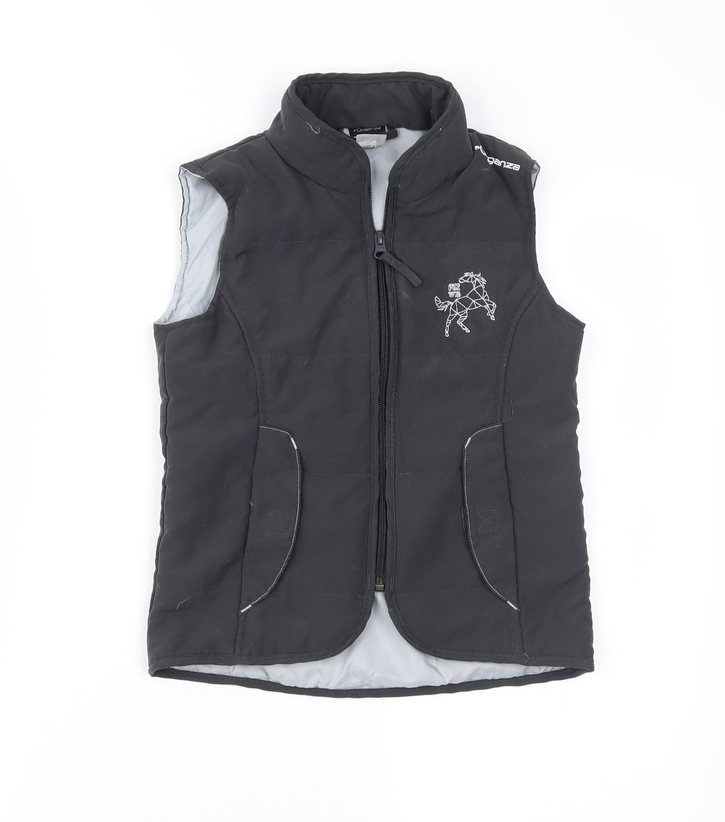 DECATHLON Girls Grey   Gilet Waistcoat Size 6 Years