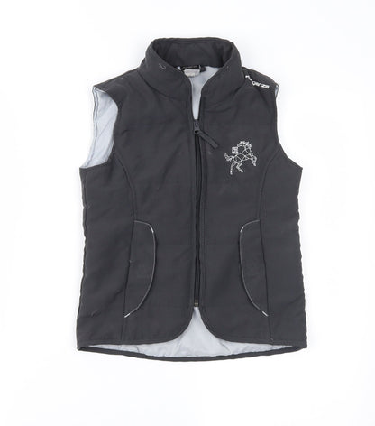 DECATHLON Girls Grey   Gilet Waistcoat Size 6 Years