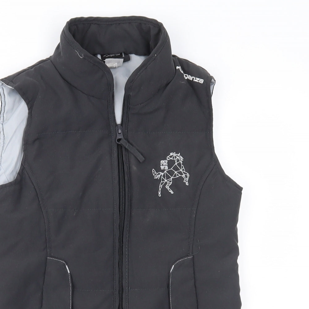 DECATHLON Girls Grey   Gilet Waistcoat Size 6 Years