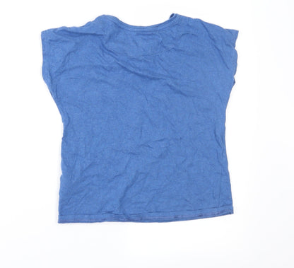 Marks and Spencer Girls Blue   Basic T-Shirt Size 8-9 Years
