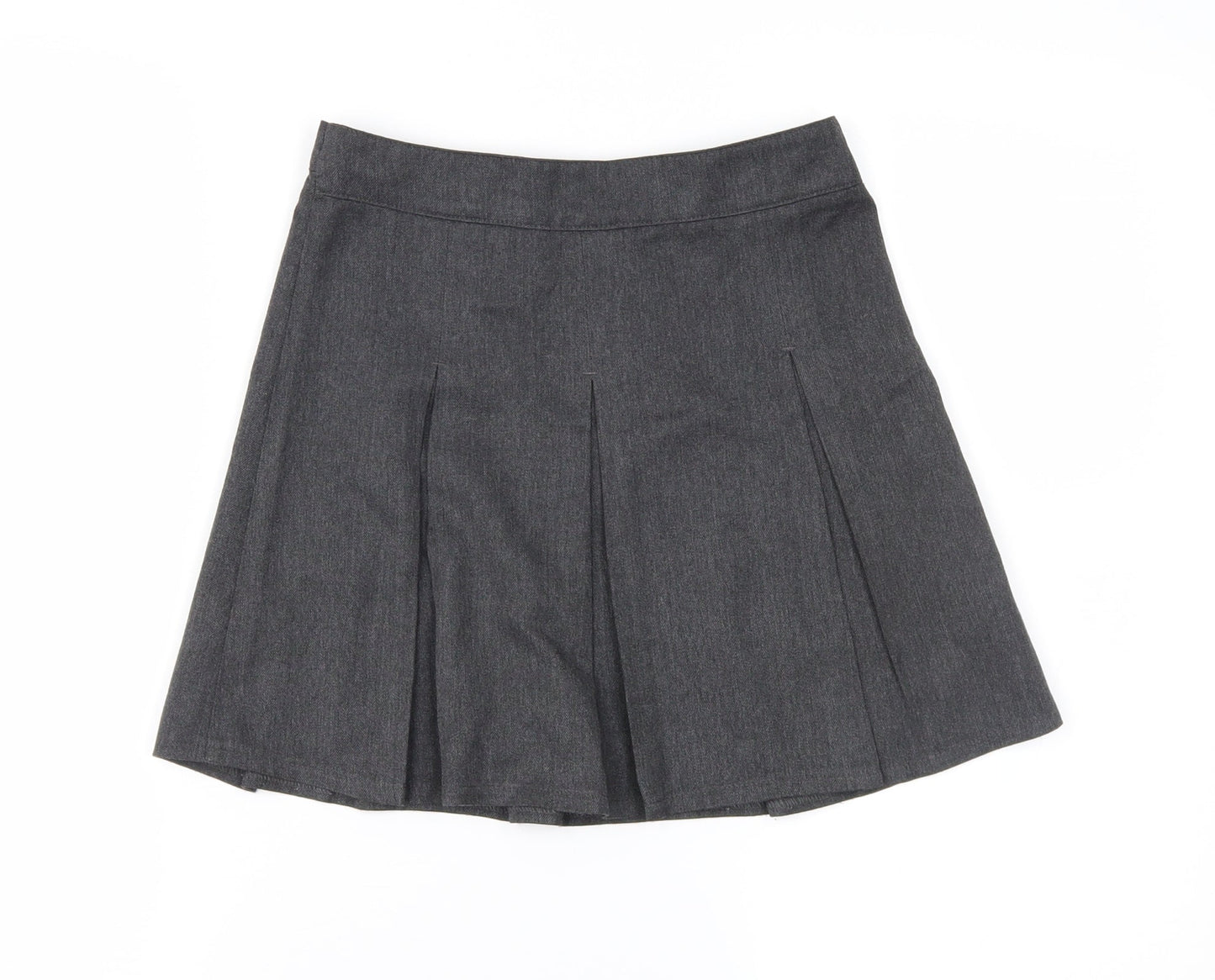 Preworn Girls Grey   Pleated Skirt