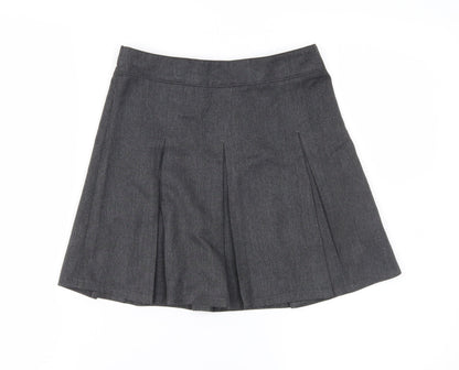Preworn Girls Grey   Pleated Skirt