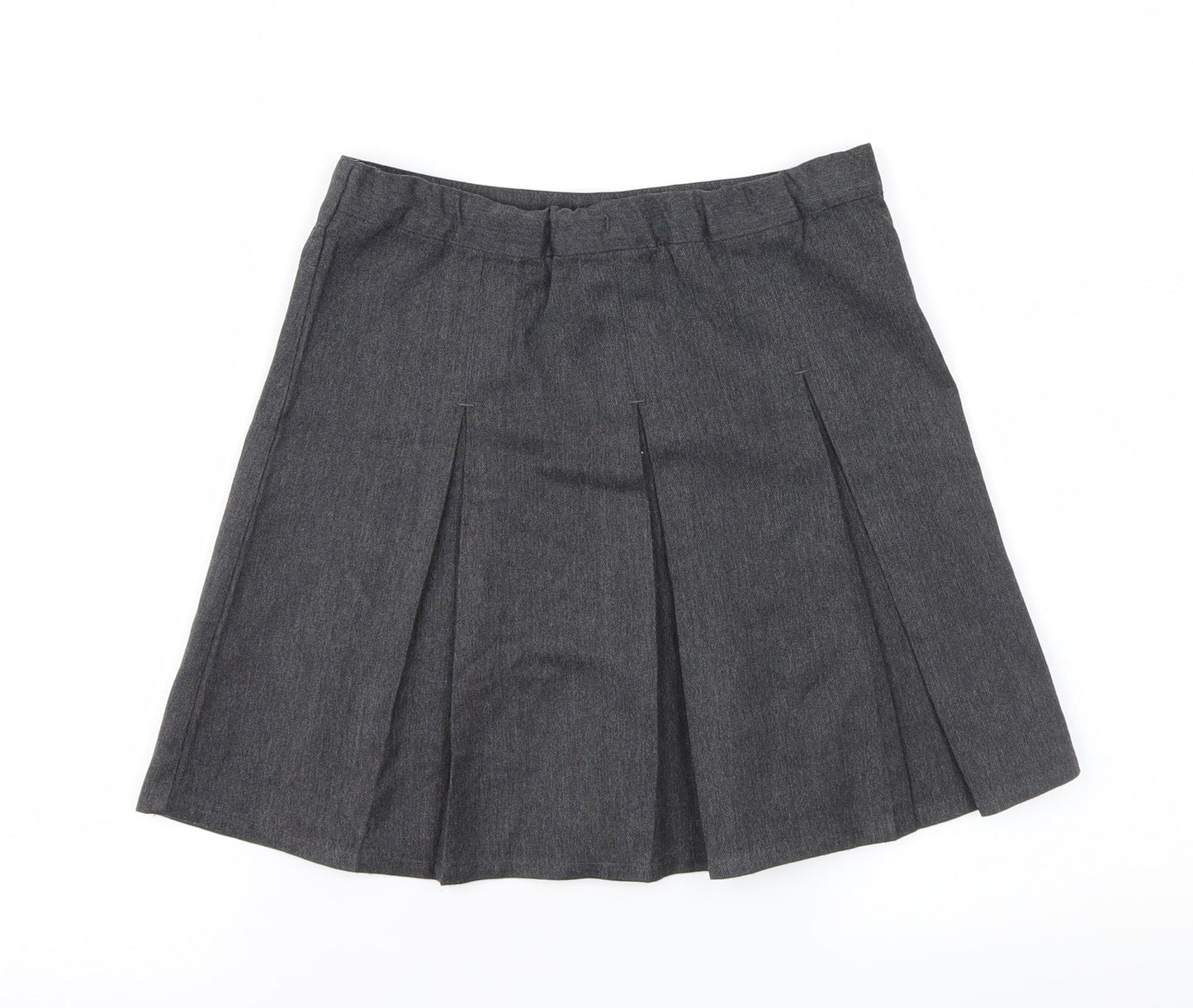 Preworn Girls Grey   Pleated Skirt