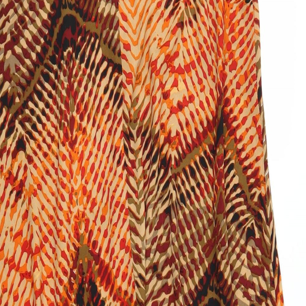 Simply Stock Shop Womens Brown Geometric  Slip Dress  Size M